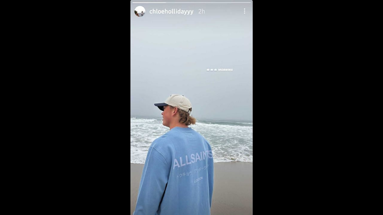 Screenshot of Chloe Holliday's Instagram Story (Image from - Instagram.com/@chloehollidayyy IG Stories)